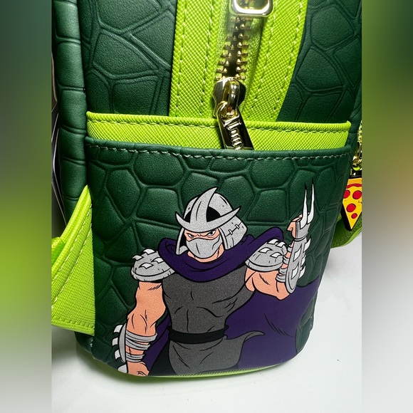 Loungefly Nickelodeon TMNT Teenage Mutant Ninja Turtles Mini Backpack Pizza NEW - Picture 6 of 12